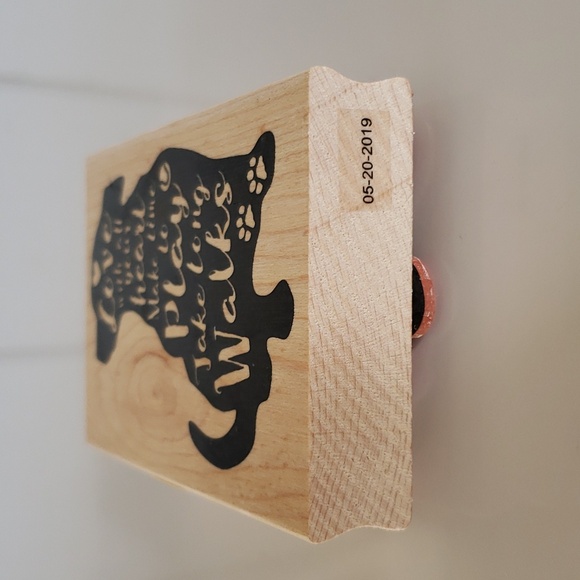 Dog Stamp Dog Stamps for Crafts Love with All Your Heart Deep Red Furry Friends - Picture 3 of 16